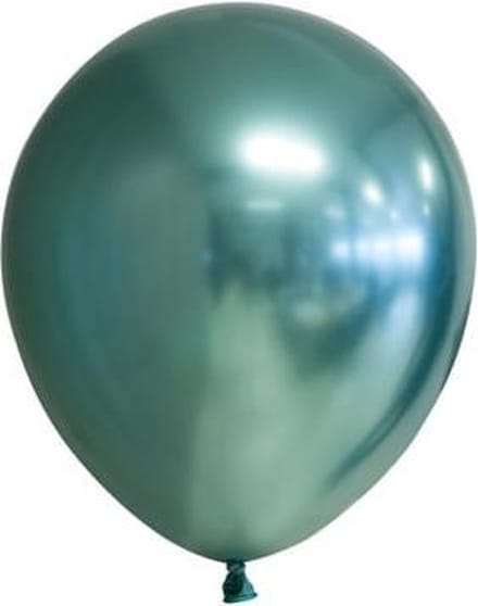 100 chrome 5 inch kleine ballonnen groen.