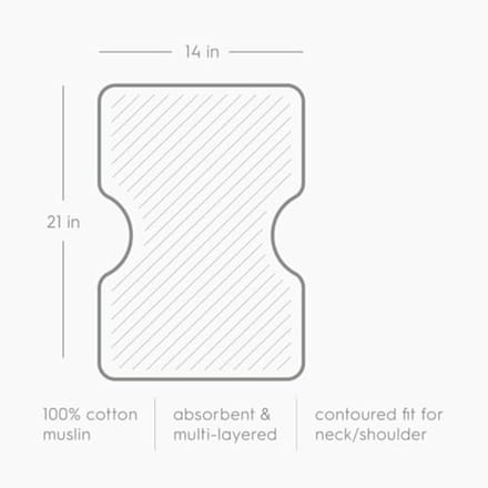 Katoenen Mousseline Spuugdoek 2-Pack - Absorberend en Innovatief Ontwerp
