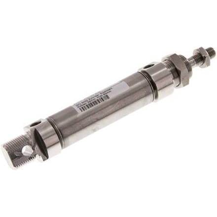 ISO 6432 ronde Dubbelwerkende Cilinder 25-50mm - magnetisch - RVS