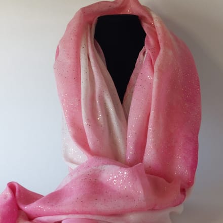 HappinessTassen - Damessjaal - Katoen & Viscose - Suikerspin Pastel