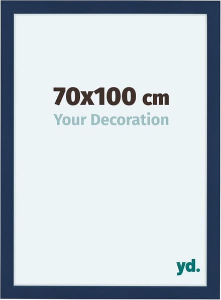 Your Decoration - Fotolijst 70x100 cm - MDF - Donkerblauw Geveegd - Como