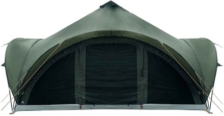 vidaXL - Tipi - Tent - met - dak - Legergroen - 18-Persoons - Polyester - en - Staal