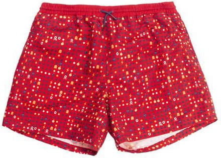 Zwemshort jongen rood 158