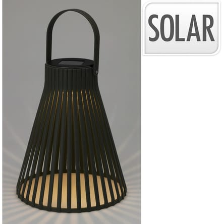 Solar lantaarn h24cm zwart