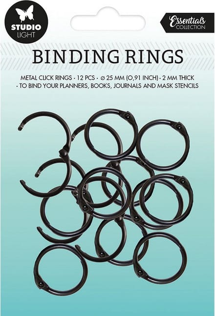 Studio Light Essentials Binding Click Rings - Black