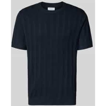 Gebreid shirt van viscosemix met ronde hals