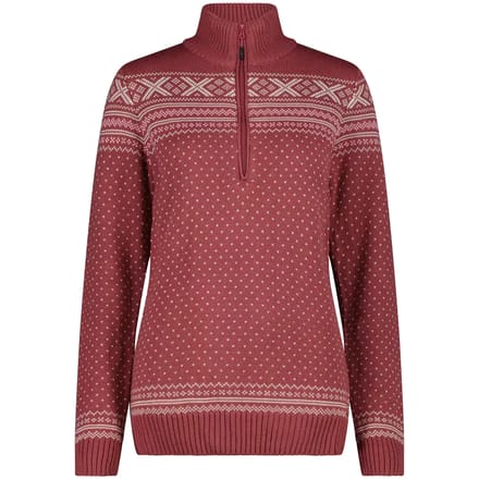 Pullover met halve rits dames CMP Wooltech
