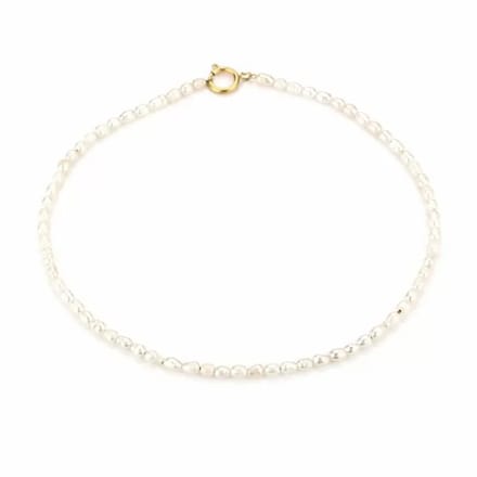 Bijoutheek Collier Zoetwaterparels Goud
