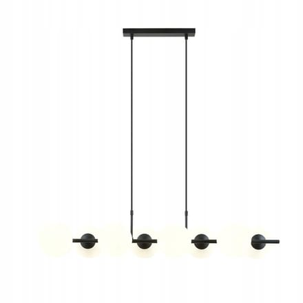 Emibing RORY 8 OPAL hanglamp van E14 10W max, kraam & glas