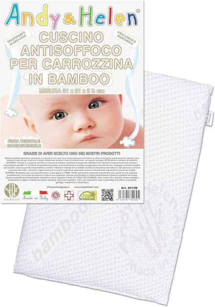 Bamboe Kussen voor Wieg en Kinderwagen - Comfortabel en Ademend