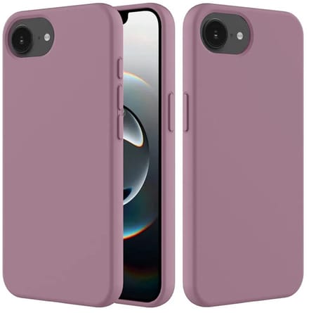 MobyDefend Hoesje - Geschikt voor iPhone 16e / iPhone 17e - Matte Siliconen Backcover - Paars
