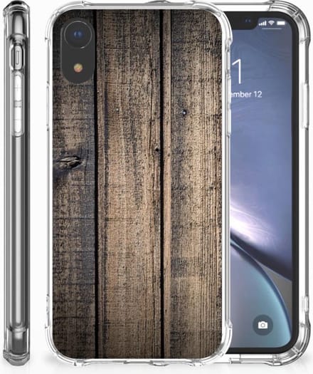 Apple iPhone Xr Stevig Telefoonhoesje Steigerhout