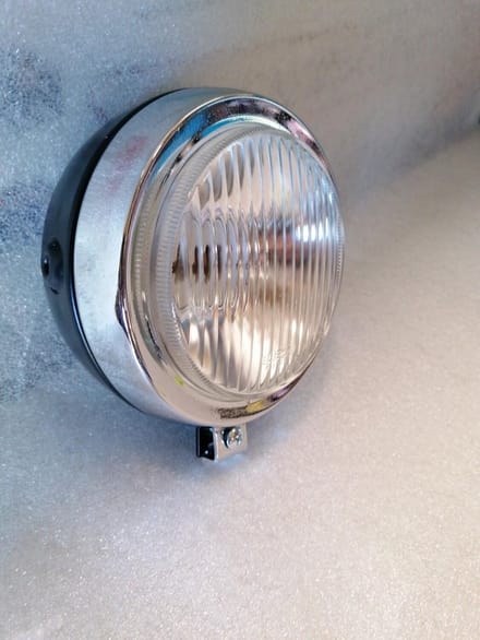 honda camino koplamp rond zwart/chrome