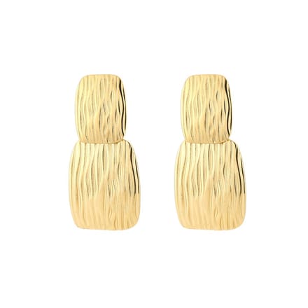 Oorbellen Flat Chique - Party - Feestdagen - Stainless Steel