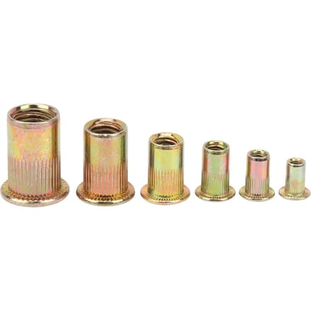 Ensemble de 150 écrous à riveter en alliage de zinc M3 M4 M5 M6 M8 M10, accessoires de quincaillerie