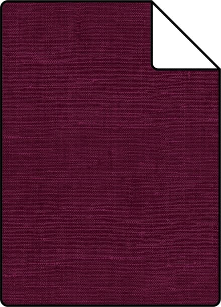 Proefstaal ESTAhome behang effen linnenstructuur bordeaux rood - 26.5 x 21 cm - 148697-S