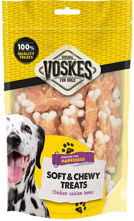 Voskes Hondensnack Calcium Botjes Kip - 400 gr