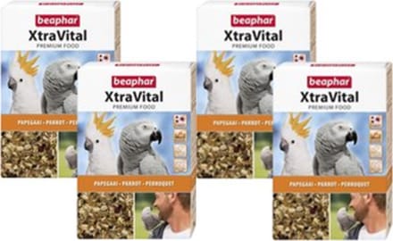 4x Beaphar XtraVital Papegaai - vogelvoer - 3kg