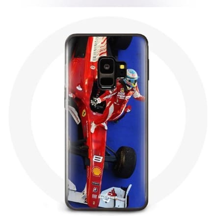 Coque - Formule 1 - Samsung Galaxy S9 - Rouge - Fernando Alonso - Rigide rouge
