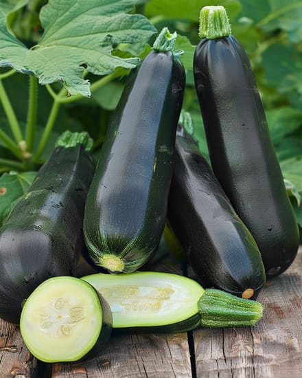 Courgette Black Beauty Zaden Biologisch Cucurbita Pepo Eenjarig
