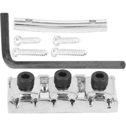 Elektrische Gitaar String Lock Moer met Headstock String Retainer Bar Schroef Zeskant Sleutel white