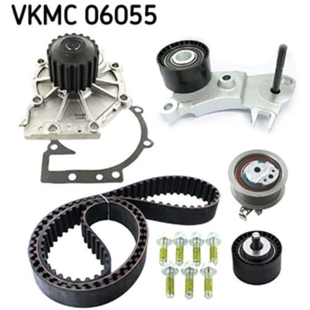 Kleptimingset (riem + poelie + vloeistofpomp) SKF VKMC 06055