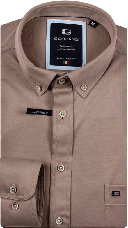 Giordano – Ivy – Overhemd – Liquid cotton – button down kraag - Kit - Regular Fit - NOS7078-81