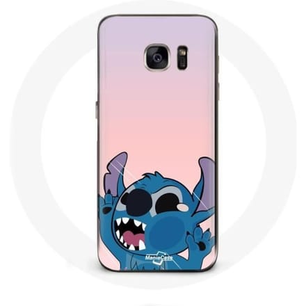 Hoesje - Samsung - Galaxy S7 - Flexibel - Stitch - Roze roze
