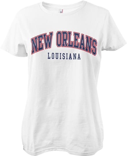 New Orleans Louisiana Girly Tee dames-T-shirt White