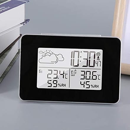 Draadloos Weerstation met Binnen/Buiten Temperatuur en Vochtigheid