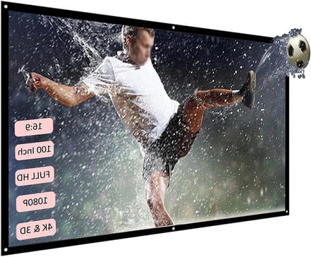 Projectiescherm - Draagbaar Scherm - Thuisbioscoop Ervaring - Opvouwbaar Ontwerp - 120 Inch - Wit Zwart