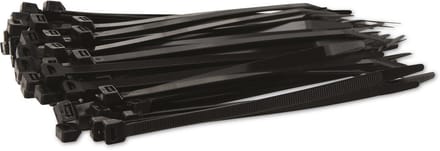KSS kabelbinder-assortiment polyamide 6.6, zwart, 203x7,6, UV-bestendig, 100 stuks