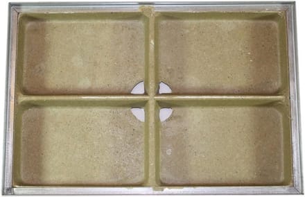 Polymeerbeton bodemplaat met stalen frame 100x50 cm voor afwatering