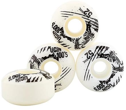 Dailygoods - Set van 4 PU Skateboardwielen 52mm x 30mm