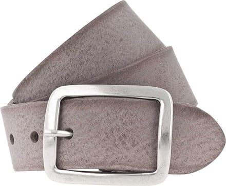 Vanzetti Leren Riem Genuine Beauty 40mm Full Leather Belt W85 Mouse Gray Grijs