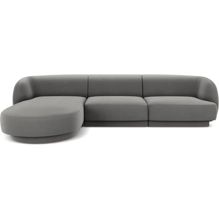 3.5-zitshoekbank Miley links velvet | Micadoni Limited Edition