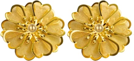 Schoenclips- bloem -goud- geel - Schoen versiering-Charme Bijoux