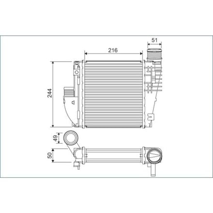 InlaatluchtRadiator VALEO 822927