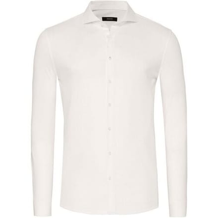 Desoto Luxury Overhemd Uni Luxury Jersey Off White / male