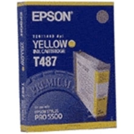 Epson T487 inktcartridge geel (origineel)