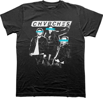 Chvrches - Cut Photo Heren T-shirt - S - Zwart