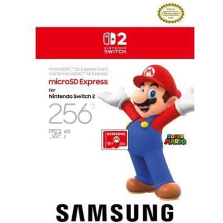 Nintendo officieel gelicentieerd: Samsung - microSDXC SD Express-kaart - microSD Express - 256 GB (Switch 2)