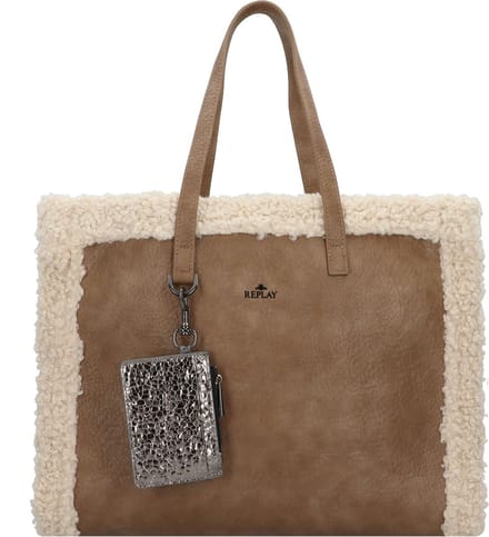 REPLAY Schoudertas Shopper Shoulder Bag Sepia Tint Bruine
