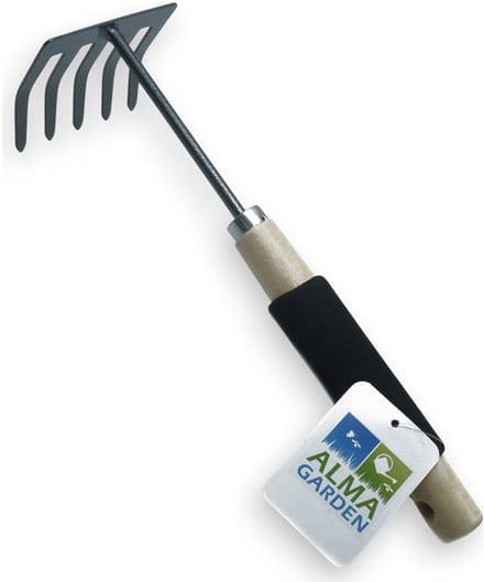 Alma Garden Tuingereedschap harkje - 30 cm - Moestuin - mini tuingereedschap - tuinieren