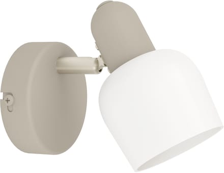 EGLO Corato Spot - E14 - 15.5 cm - Wit|Beige - Staal|Glas