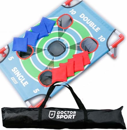 Cornhole Dart Single Top Spel - 8 Werpzakken - 3-in-1 games - in luxe draagtas
