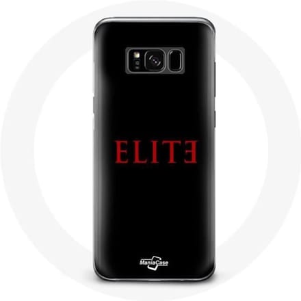 Coque - Elite - Samsung Galaxy S8 Plus - Logo Rouge - Fond Noir - Rigide noir