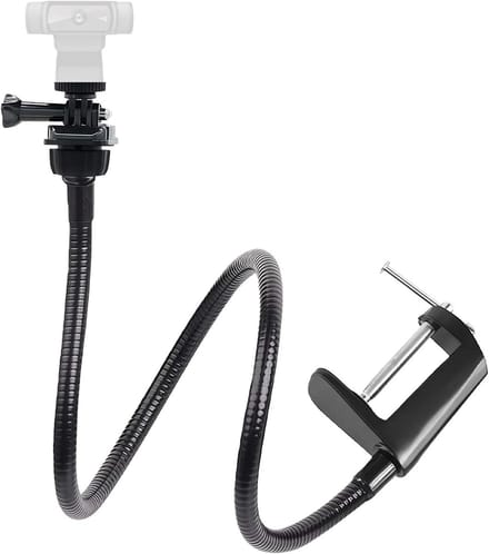 Verstelbare Webcam Stand met 66 cm Flexibele Hals en Bureau Klem voor Diverse Camera's en Streaming