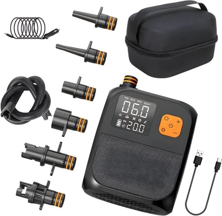 Draagbare Elektrische Luchtpomp - Voor Opblaasbare Boot en Paddle Surfplank - Inflator / Power Bank - 25 PSI