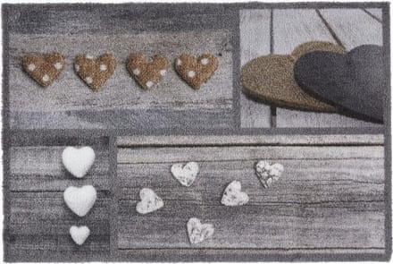 MD Entree - Deurmat - Schoonloopmat - Ambiance - Hearts - 50 x 75 cm